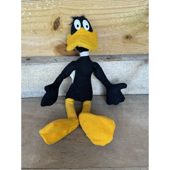 Vintage‎ Warner Brothers 9inch Daffy Duck Preloved Looney Toons 1996 - Picture 1 of 10